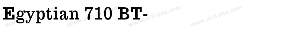 Egyptian 710 BT字体转换